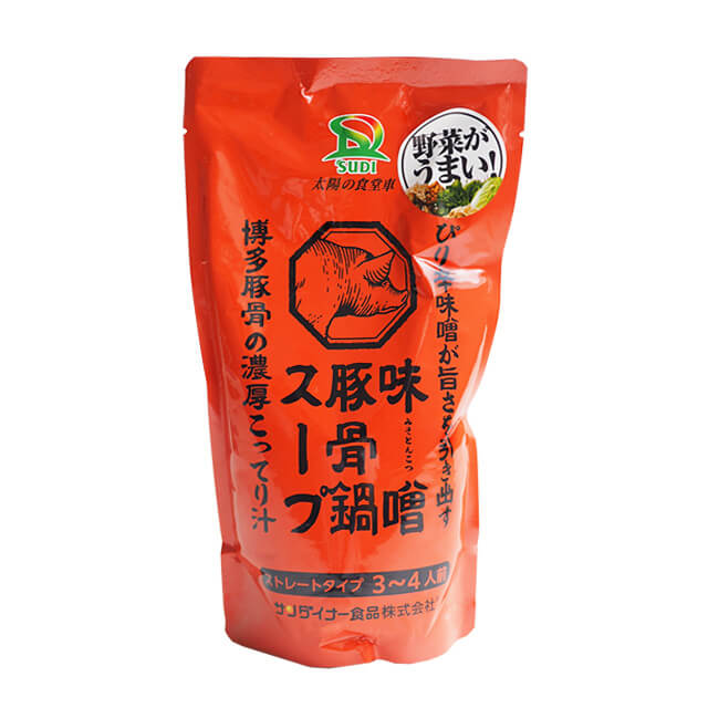 サンダイナー食品 味噌豚骨鍋スープ 600g