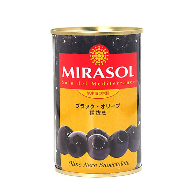 《ミラソル》ブラック・オリーブ（種抜き）【300g】