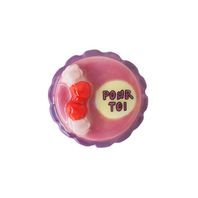 ノルディア フェーブ メッセージケーキ ピンク 1個