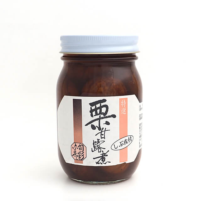 《小倉缶詰》渋皮付栗甘露煮M3【500g】