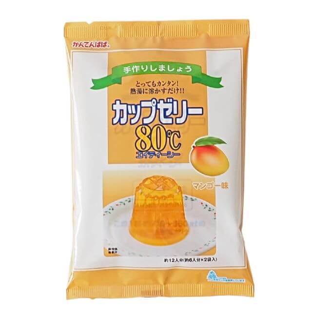 かんてんぱぱ  カップゼリー80℃（マンゴー味） 200g