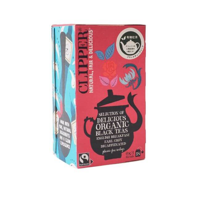 CLIPPER（クリッパー）オーガニックフェアトレードティー（ブラックティー3種類アソート）18バッグ