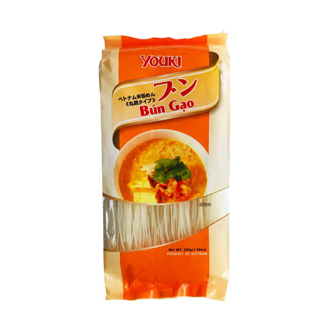 《ユウキ食品》ベトナム米粉めん ブン《丸麺タイプ》【200g】