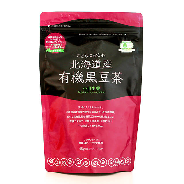 《小川生薬》北海道産有機黒豆茶【48g（3g×16袋）】